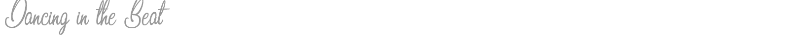 Dancing In The Beat font preview